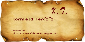 Kornfeld Teréz névjegykártya
